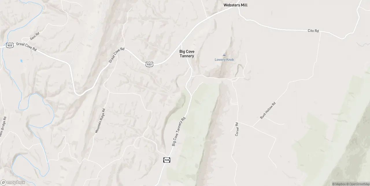 Internet in Big Cove Tannery