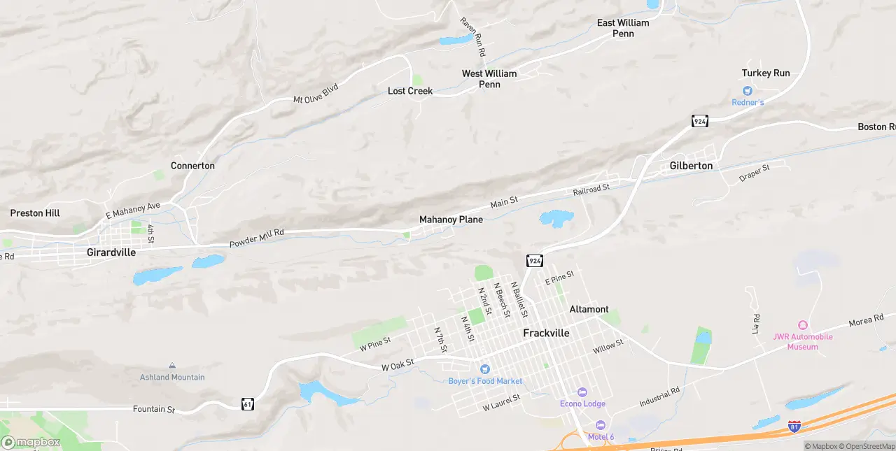 Internet en Mahanoy Plane