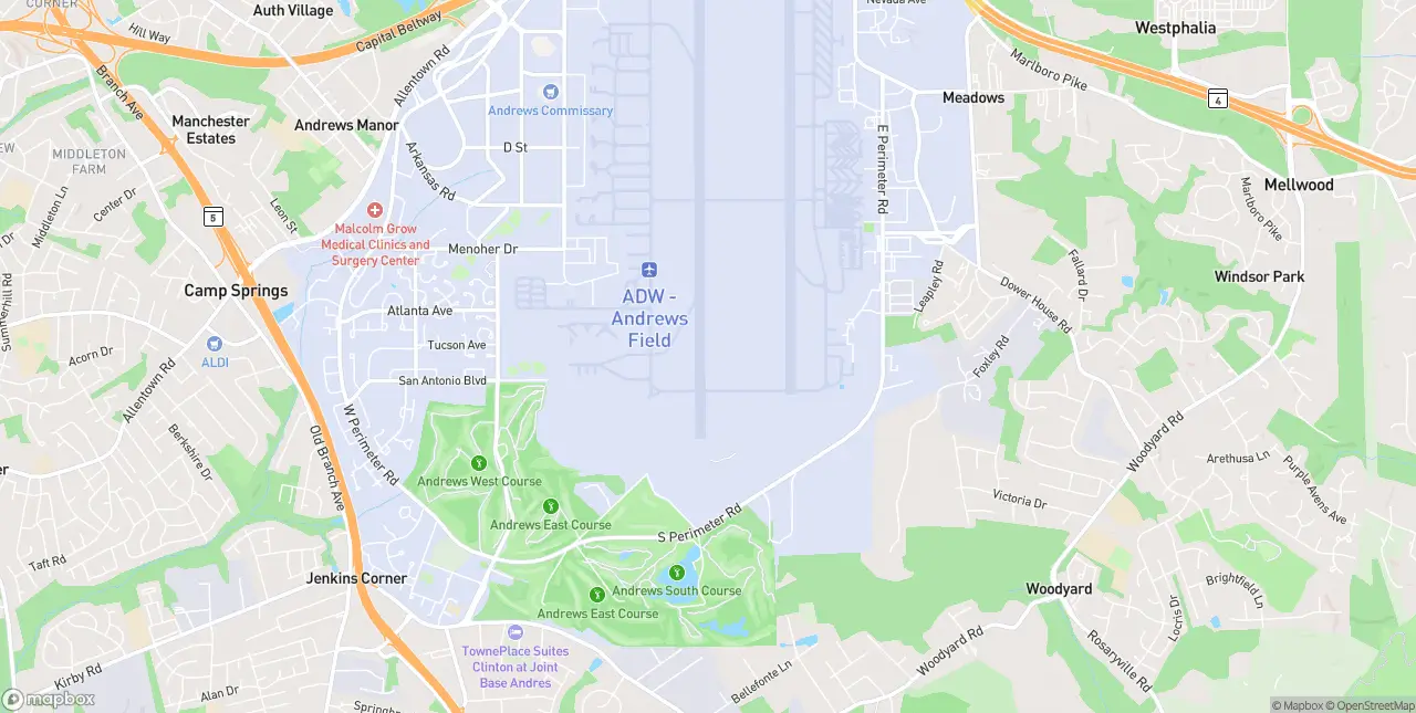 Internet in Andrews Air Force Base