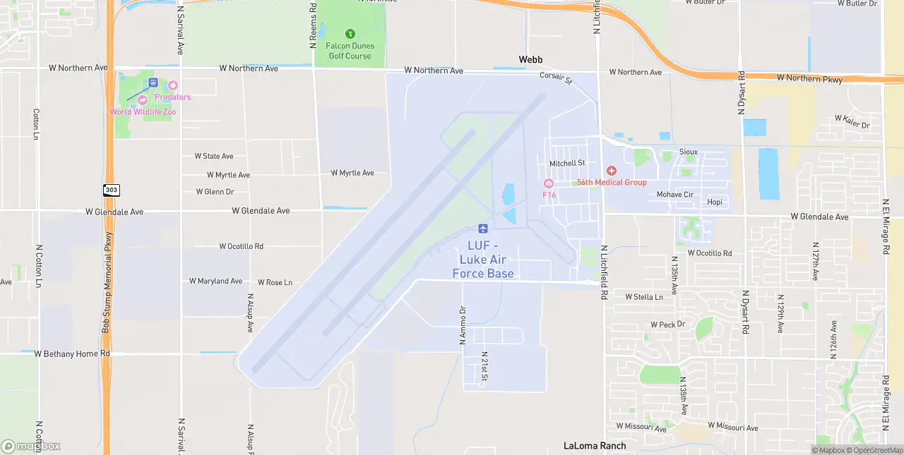 Internet in Luke Air Force Base